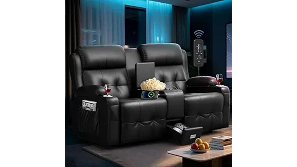 recliner loveseat with features