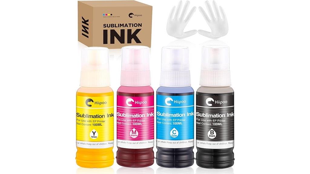 refilled sublimation ink bottles