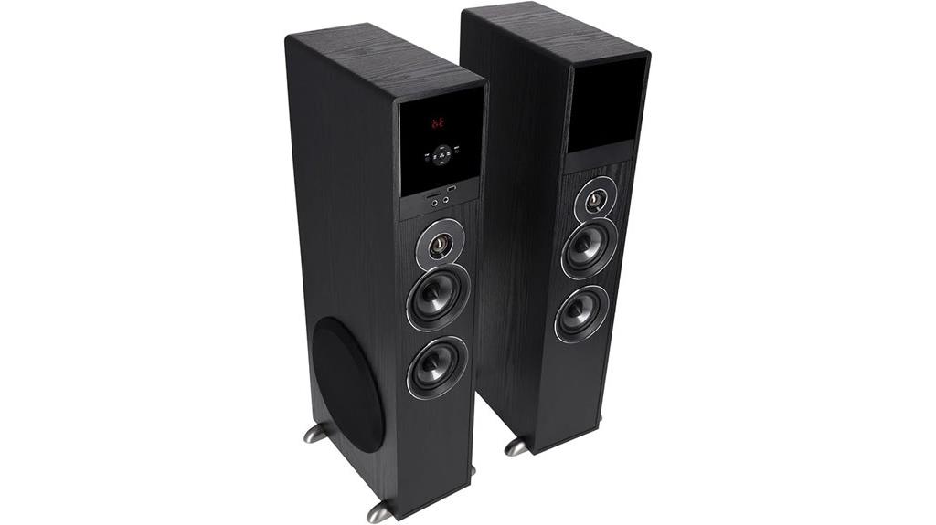 rockville tm80b tower speakers