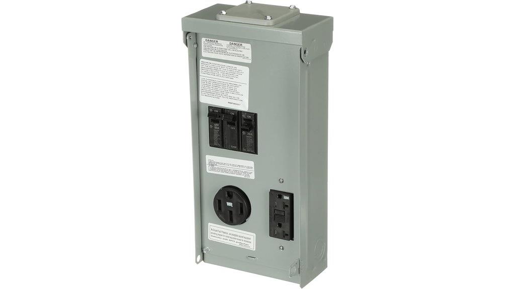 rv power outlet panel