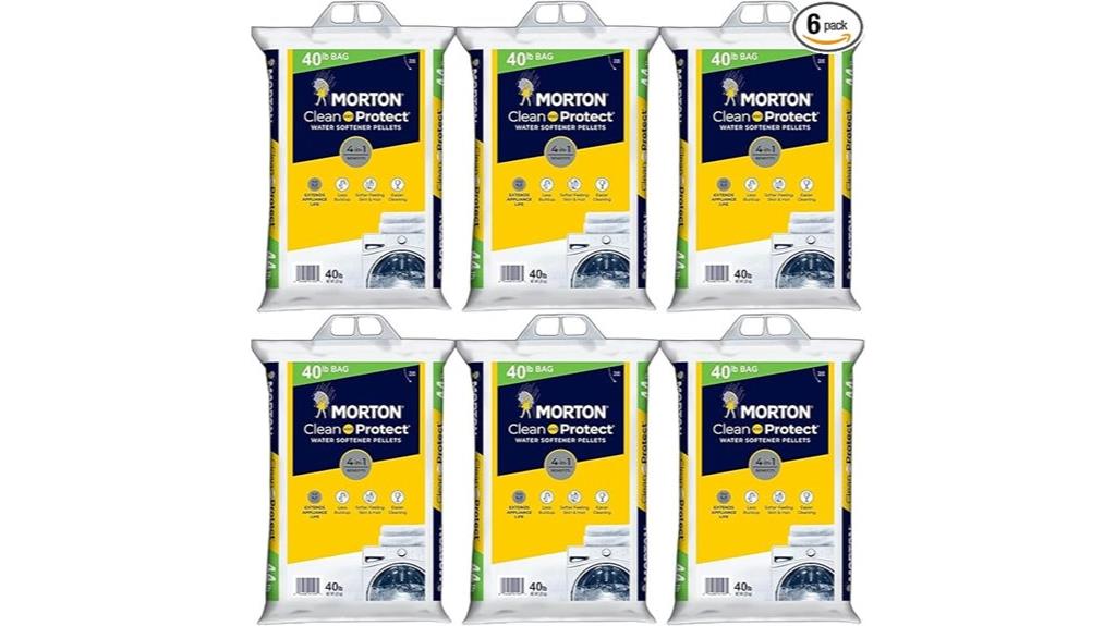 six pack water softener pellets