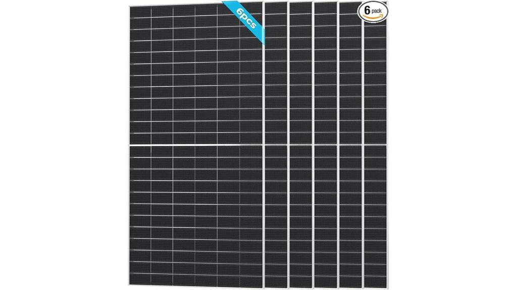 six panel 590w bifacial solar