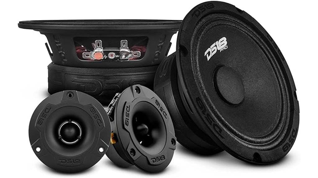 six piece car speaker set