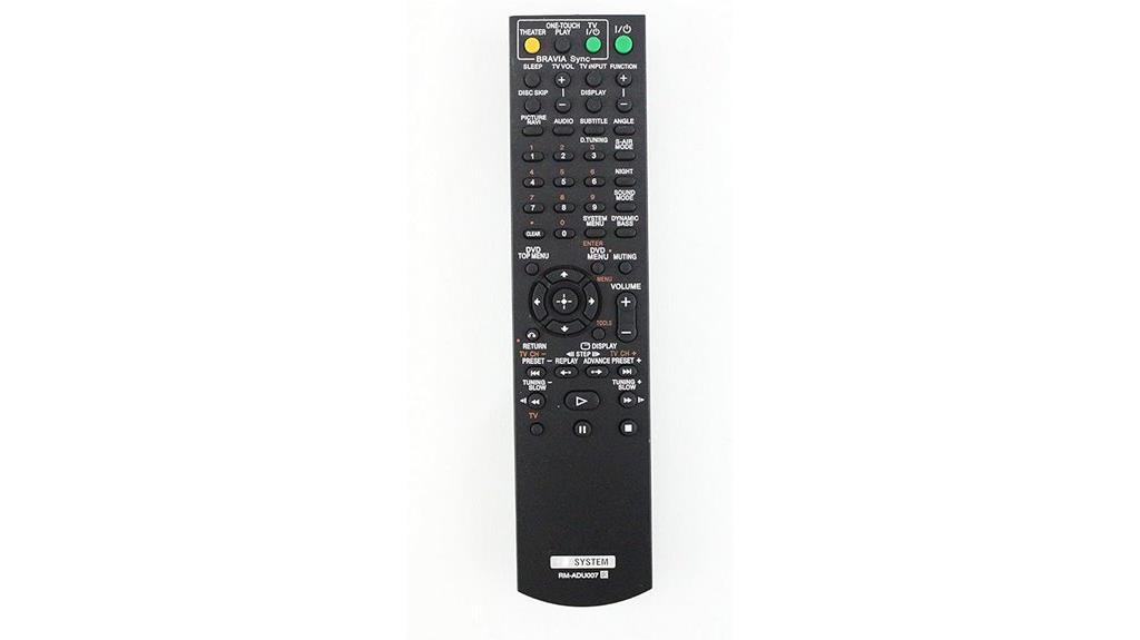 sony home theater remote