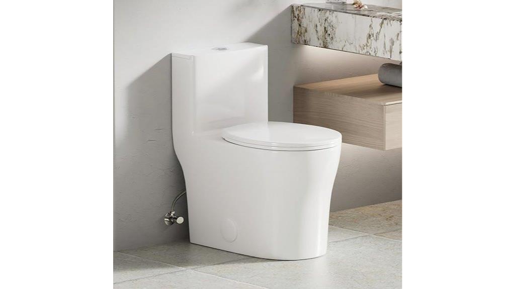 space saving dual flush toilet