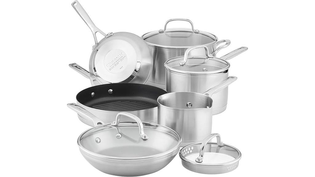 stainless steel cookware set