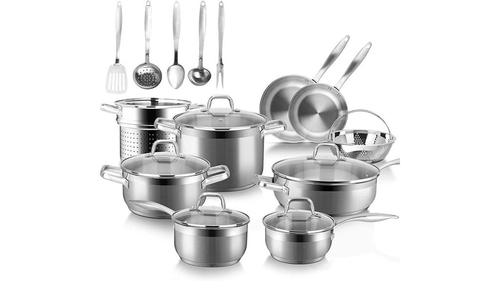 stainless steel induction set