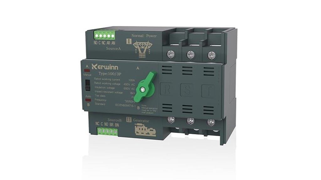 three phase din rail transfer