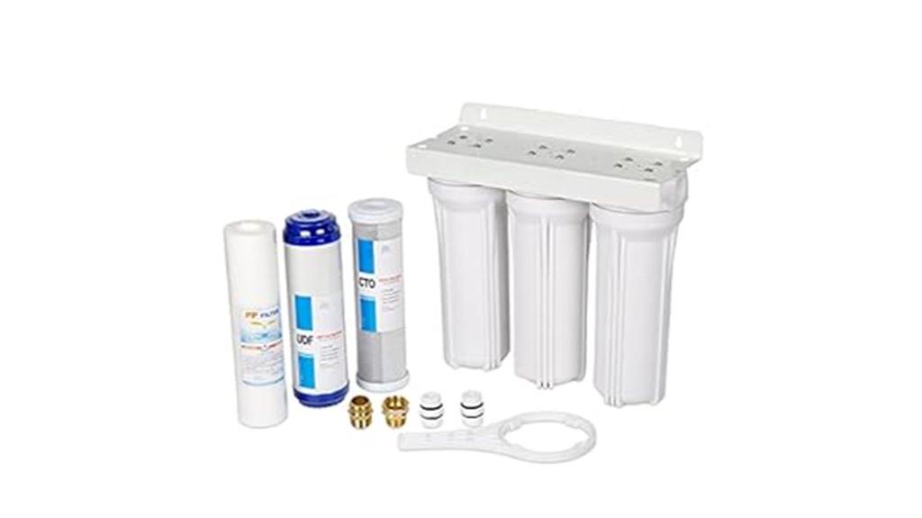 three stage rv water filter