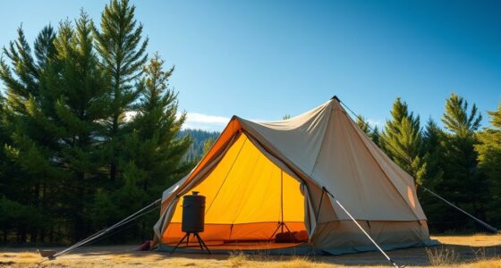 top canvas tents with stoves