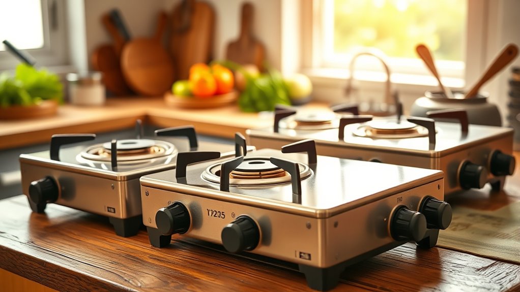 top double kerene burner stoves