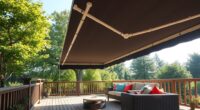 top retractable deck awnings