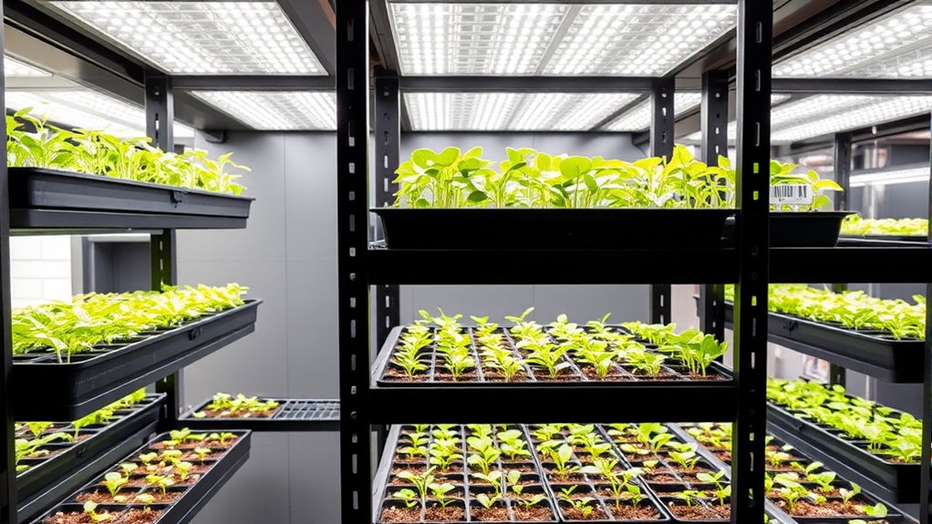 top seedling grow light racks