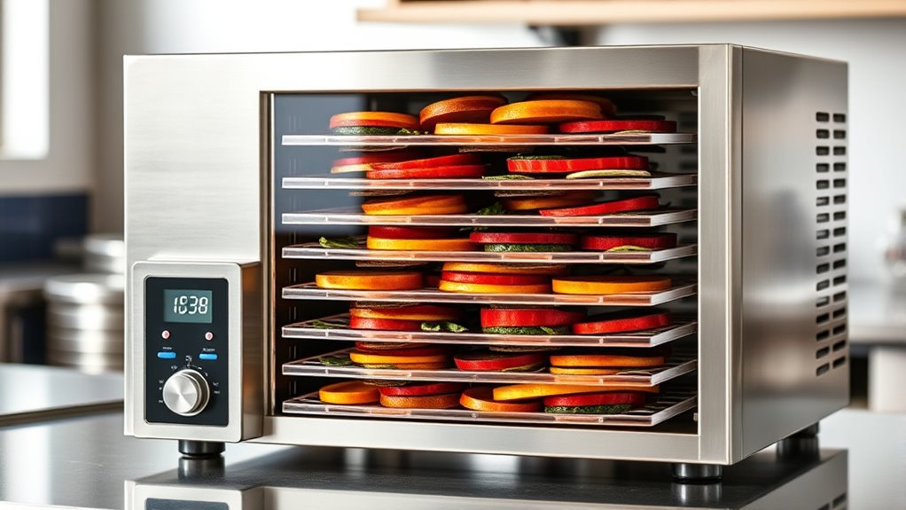 top stainless steel food dehydrators