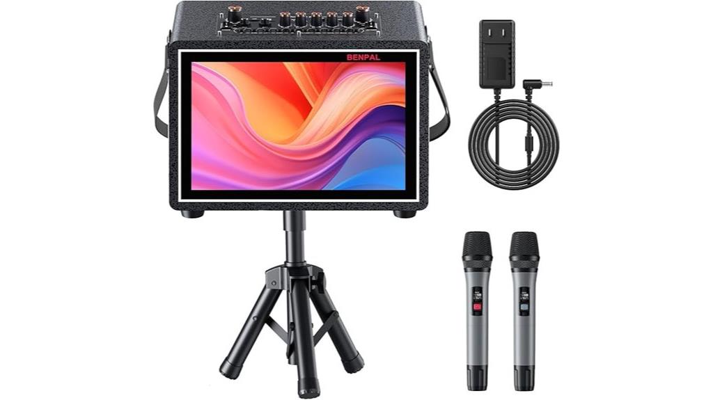 touch screen wireless karaoke