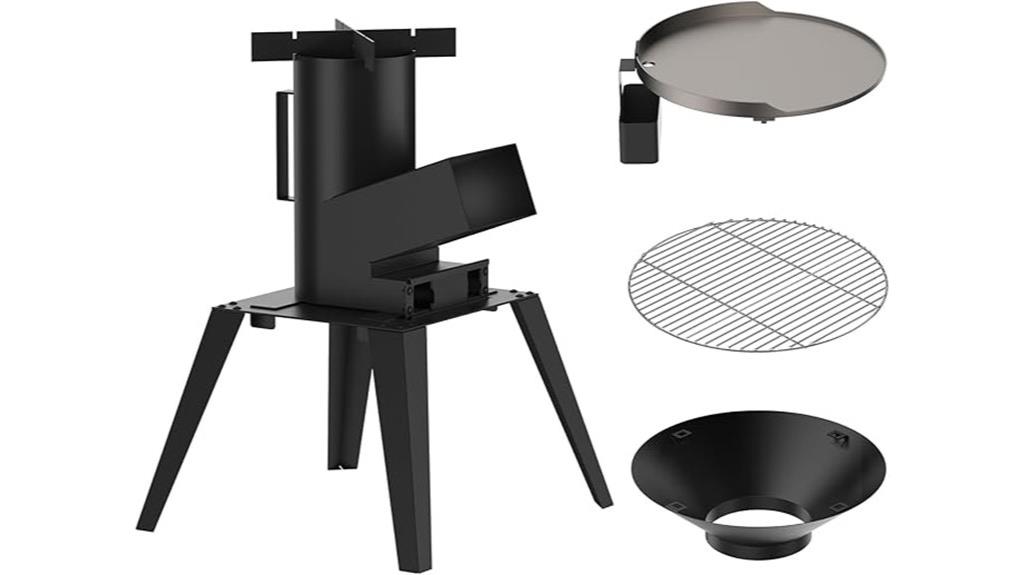 triple function outdoor stove