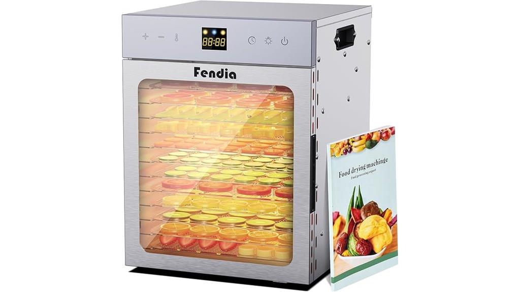 twelve tray dehydrator with controls
