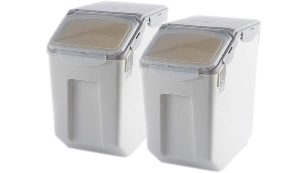 two pack 15l airtight containers