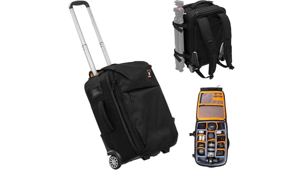 versatile wheeled camera bag