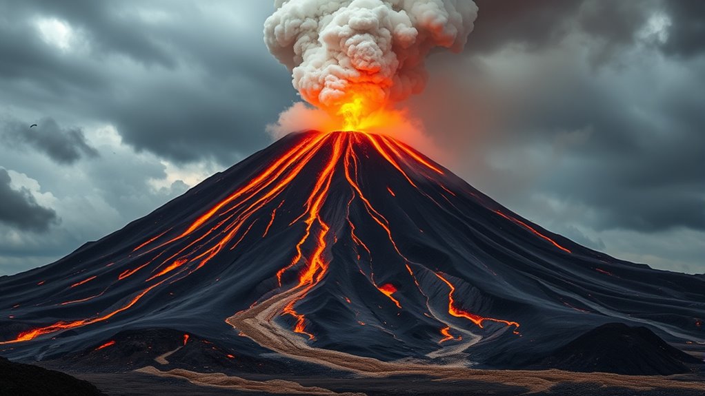 volcanoes ash lava lahars