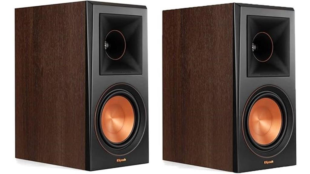 walnut klipsch rp 600m speakers