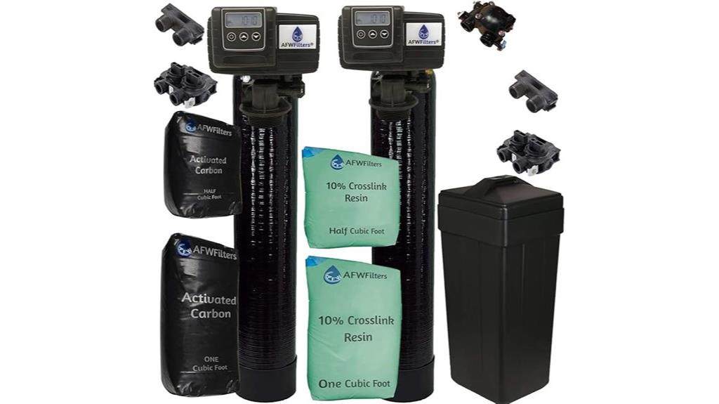 water softener with carbon