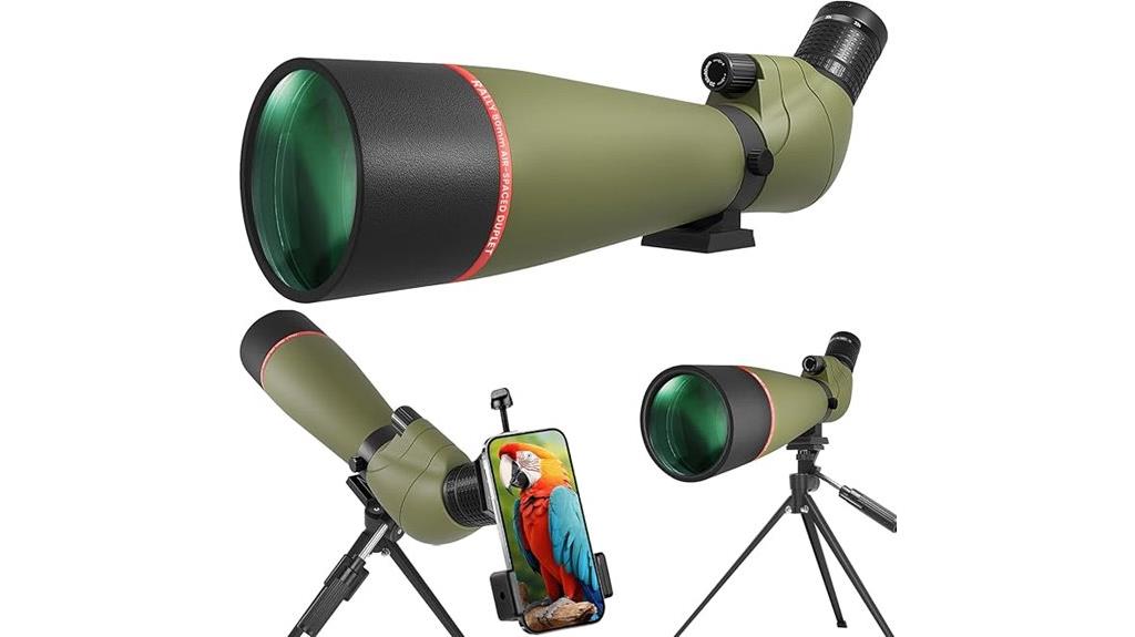 waterproof 80mm spotting scope