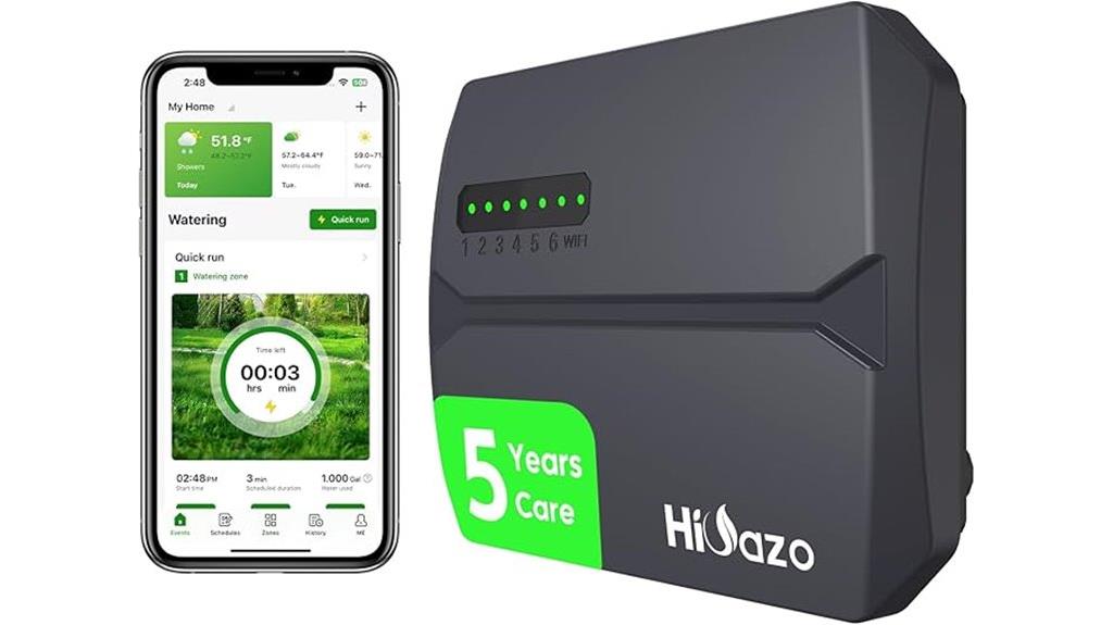 wifi irrigation control app