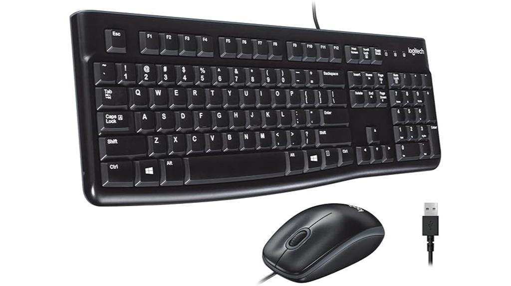 wired keyboard mouse combo