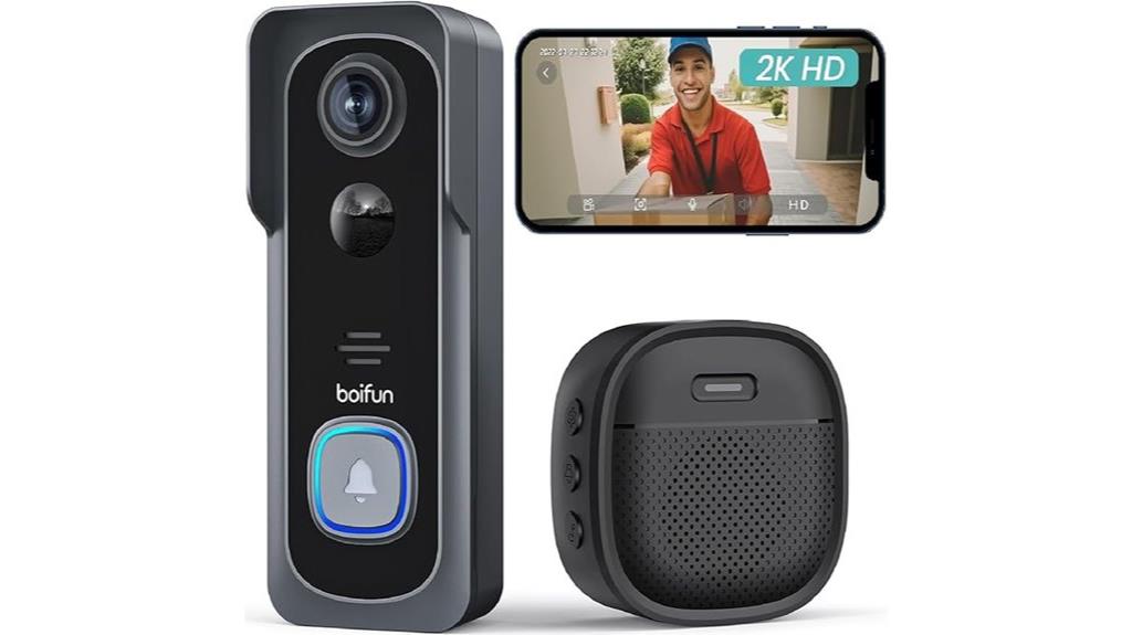 wireless 2k doorbell camera
