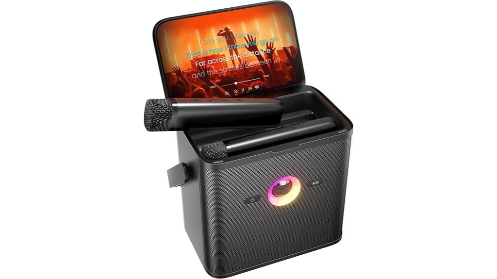 wireless karaoke machine with lyrics
