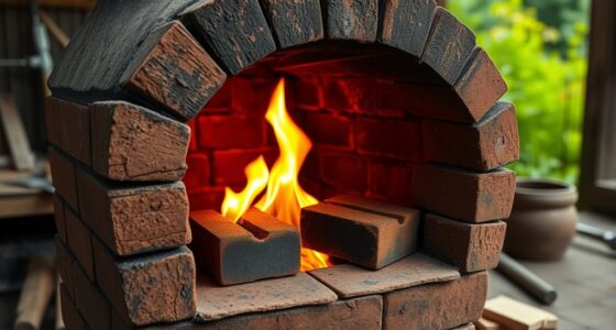 brick rocket stove construction