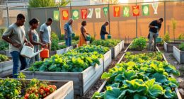 community gardens support survivalism