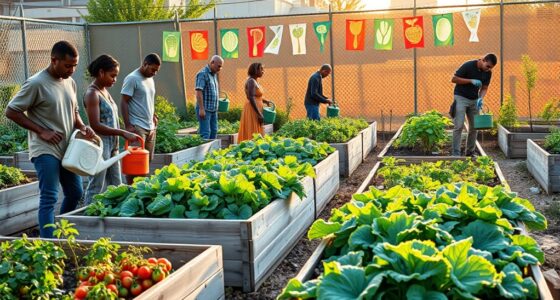 community gardens support survivalism