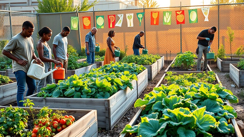 community gardens support survivalism
