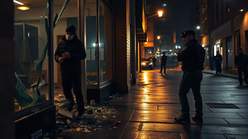 community patrols deter looting