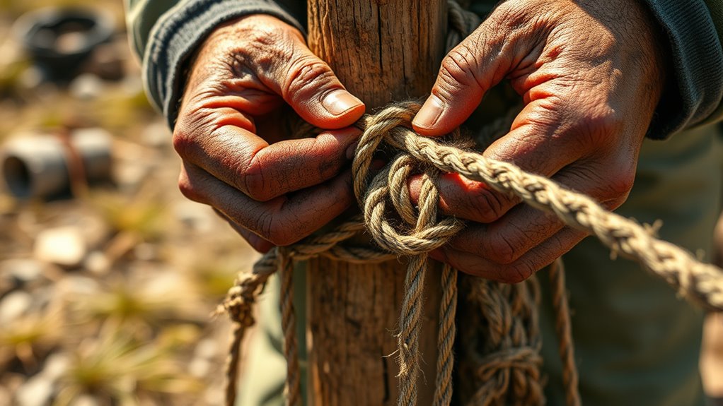 create survival cordage knots