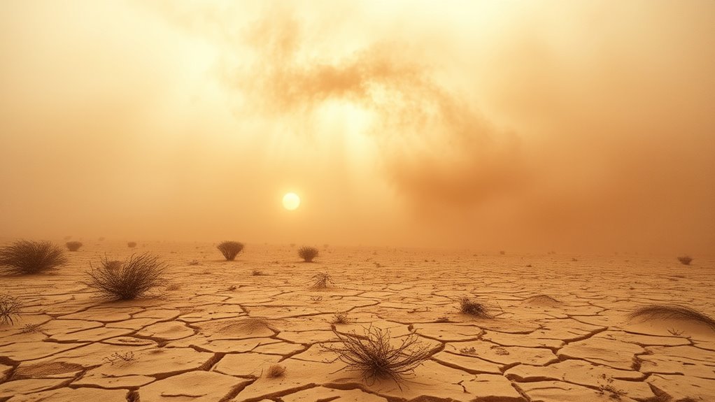 dust storms accelerate desertification
