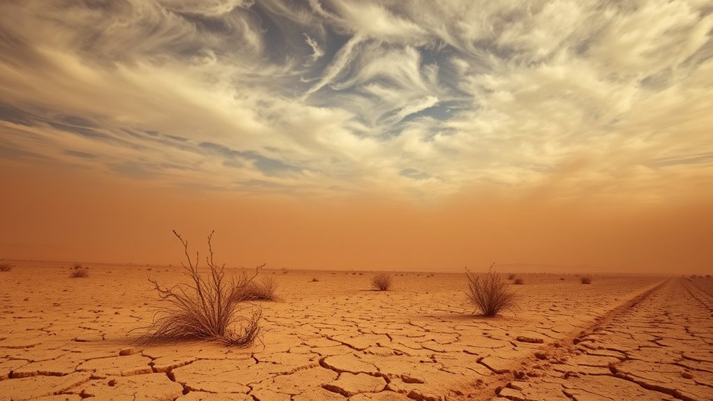 dust storms causing desertification