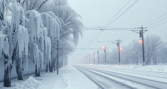 ice storms damage power lines