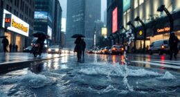 intense rainfall urban flooding