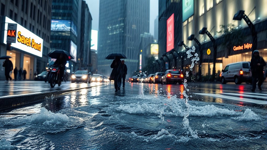 intense rainfall urban flooding
