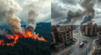 natural and human disasters