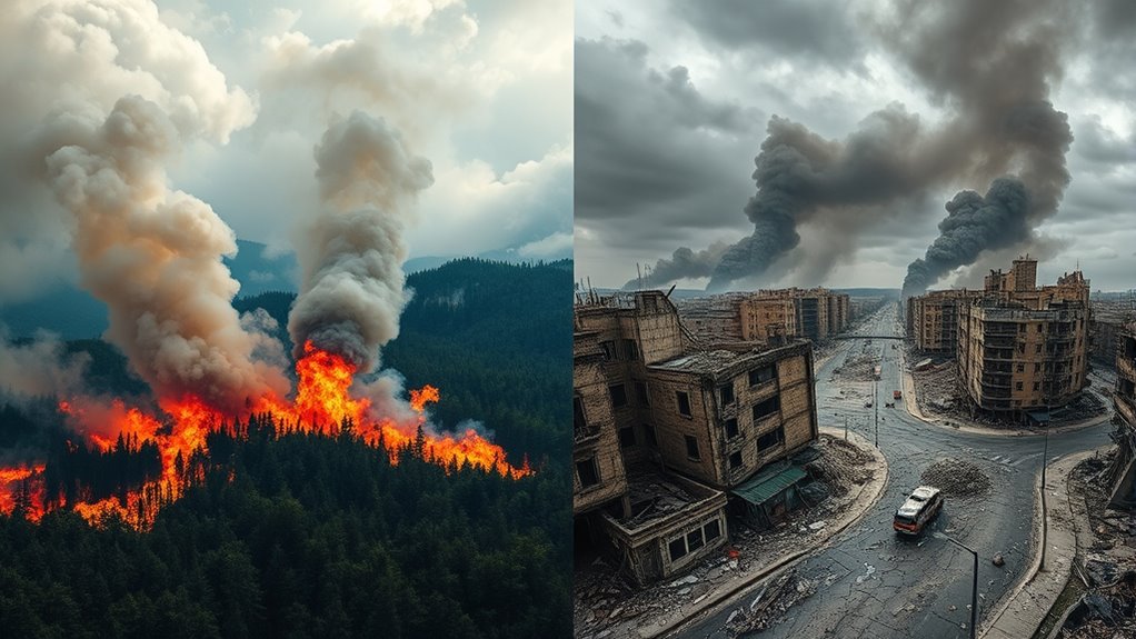natural and human disasters