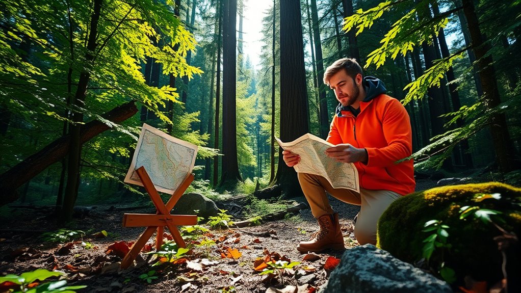 navigation using map compass