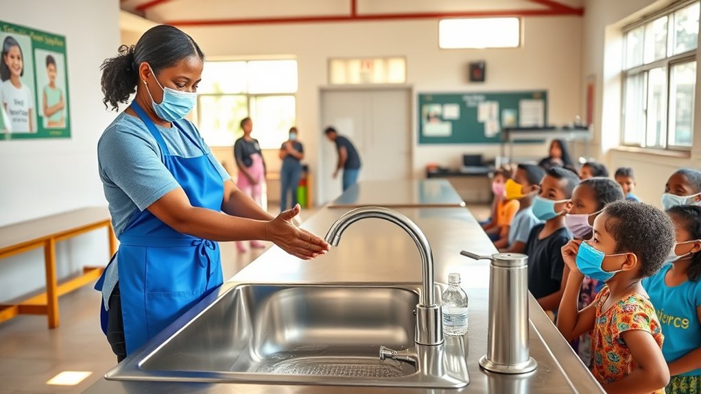 practice sanitation to prevent disease