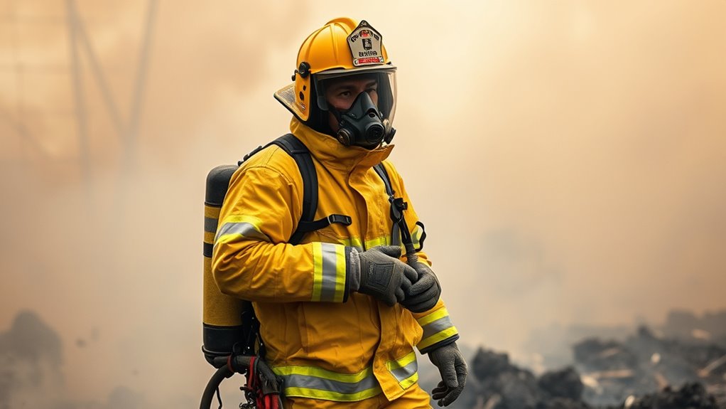 wear fire resistant protective gear
