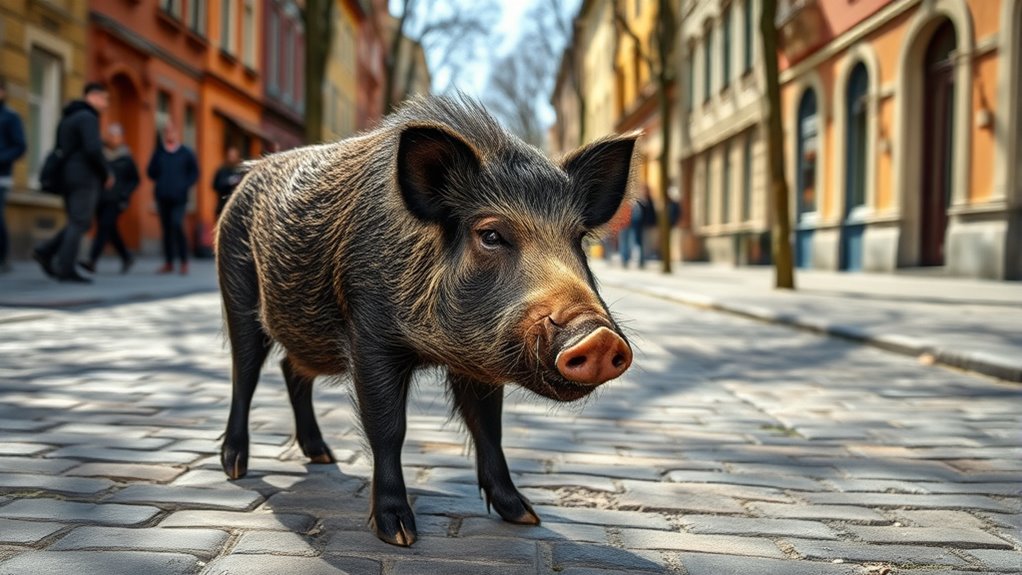 wild boars in cities