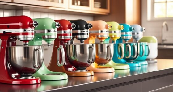 colorful kitchenaid mixers