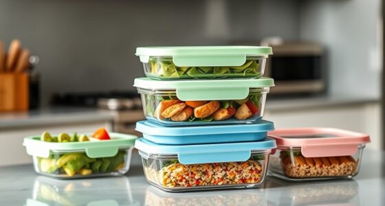 top glass meal storage